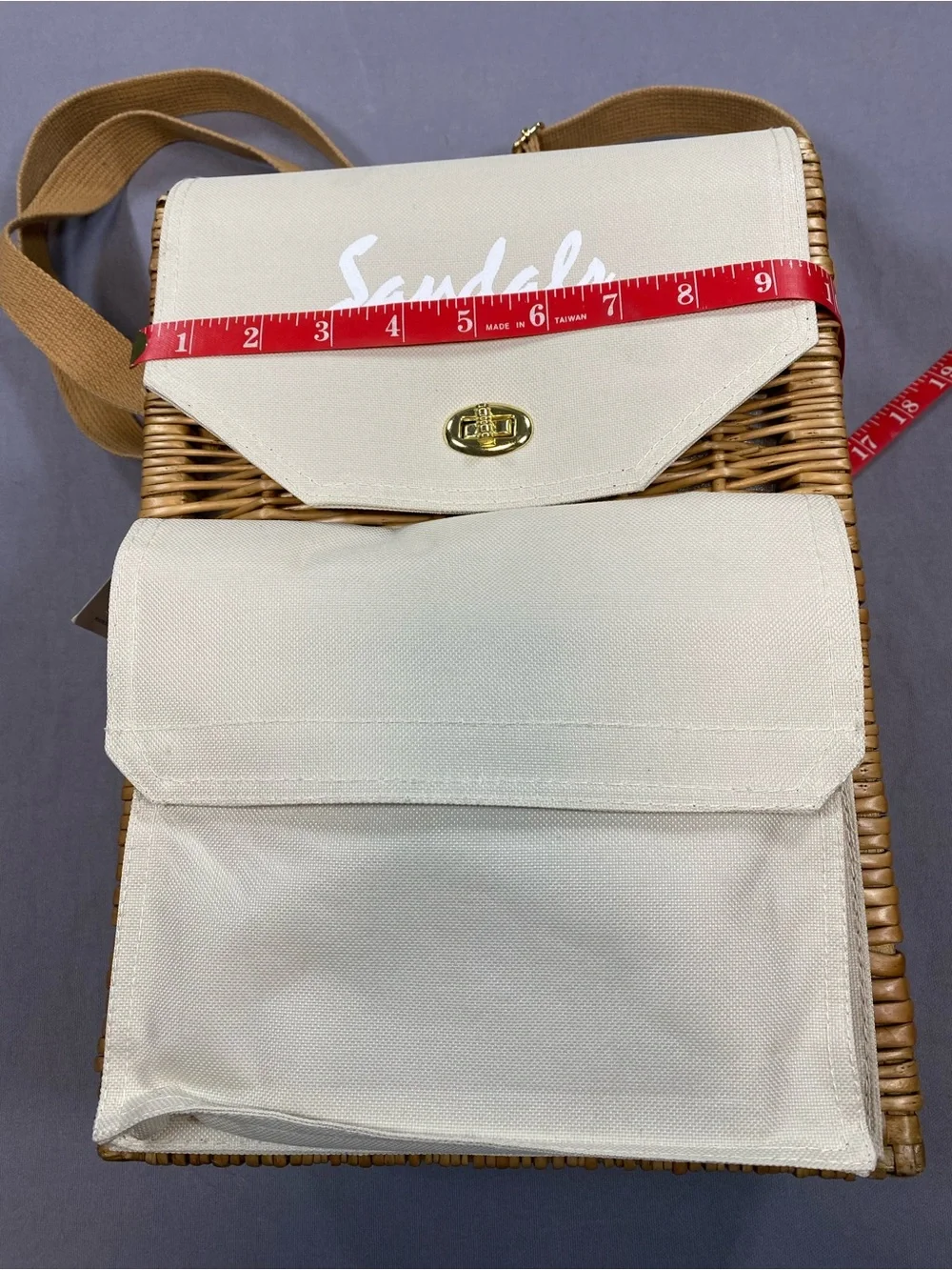 Picnic Time Wine and Cheese Basket with Wine and Cheese Tools